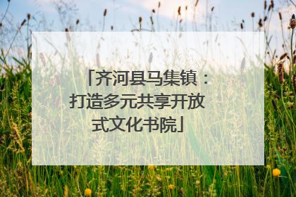 齐河县马集镇：打造多元共享开放式文化书院